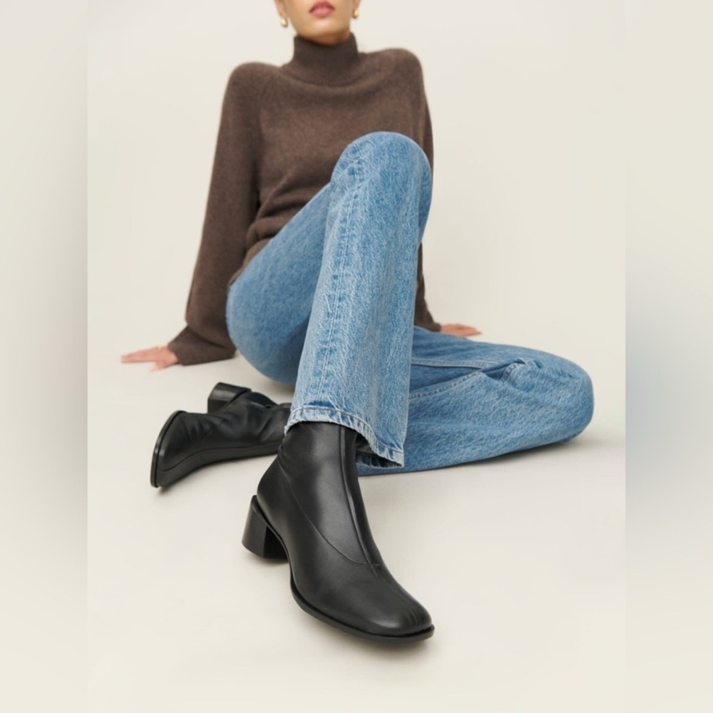 Reformation Louie Stretch Sock Ankle Boots